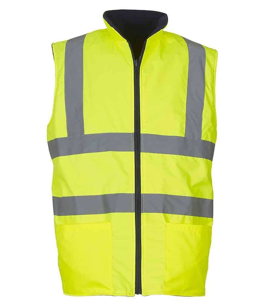 Yoko Hi-Vis YK061 Reversible Fleece Bodywarmer