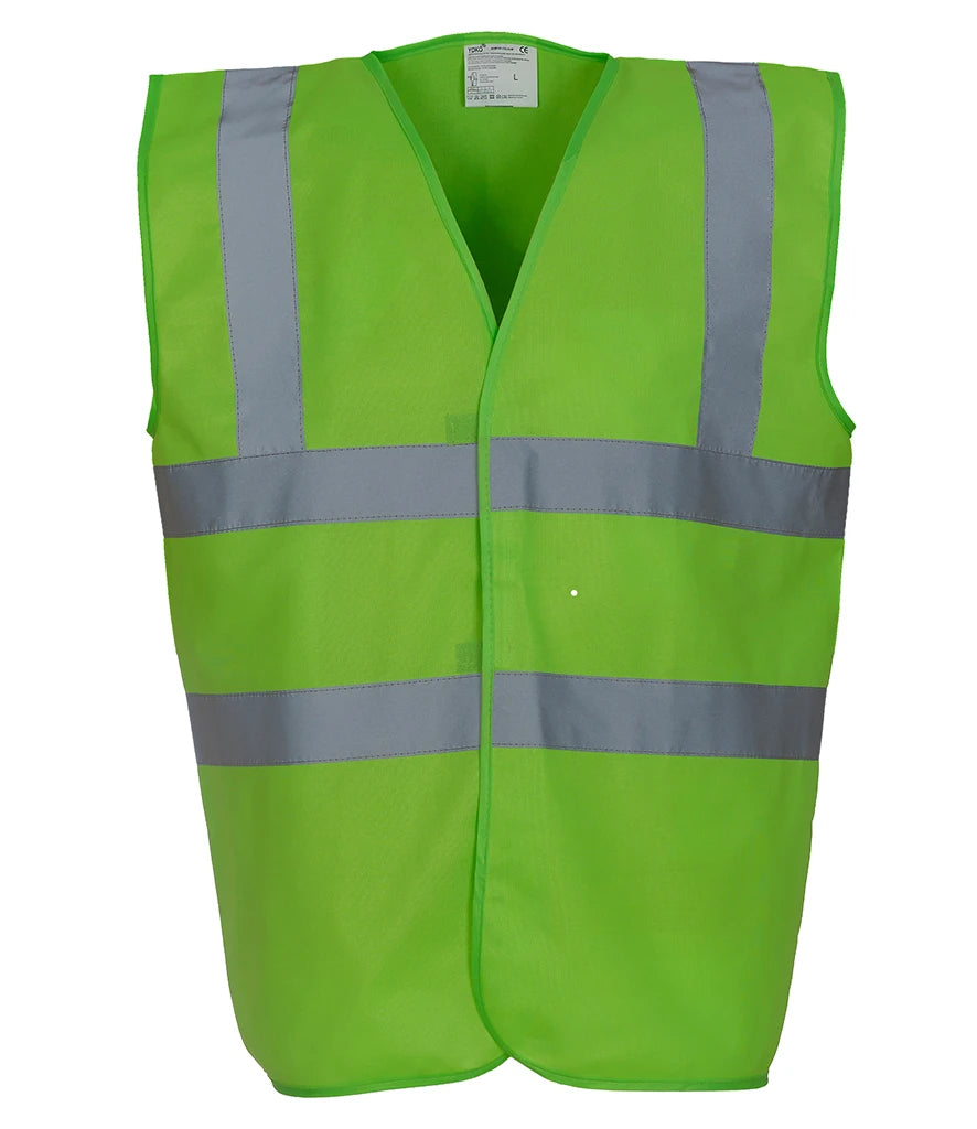 Yoko Hi-Vis YK102 Two Band and Braces Waistcoat