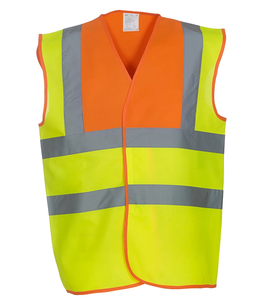 Yoko Hi-Vis YK102 Two Band and Braces Waistcoat