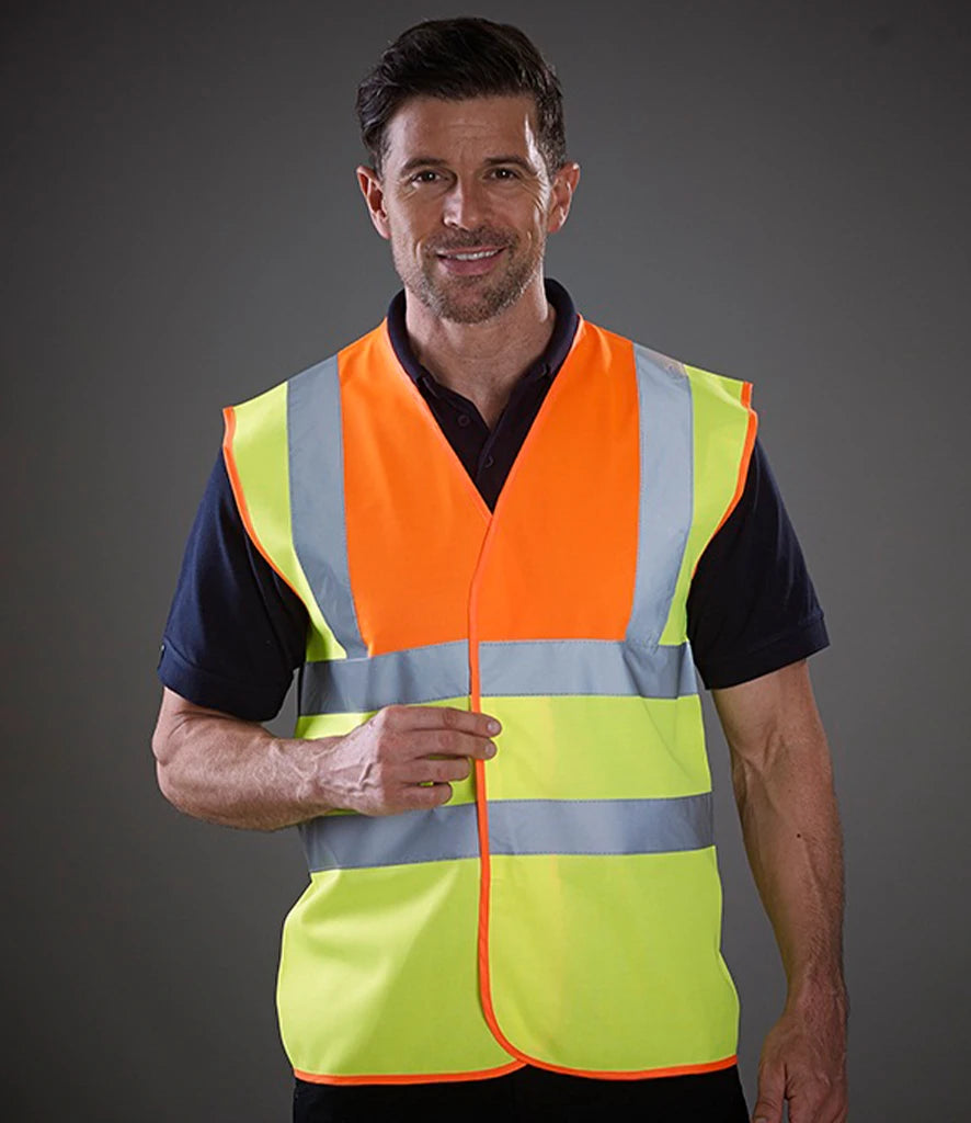 Yoko Hi-Vis YK102 Two Band and Braces Waistcoat