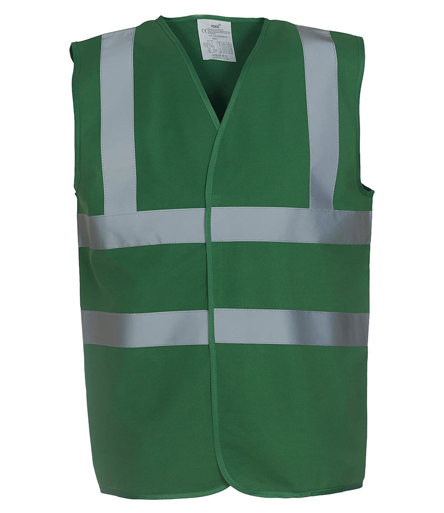 Yoko Hi-Vis YK102 Two Band and Braces Waistcoat