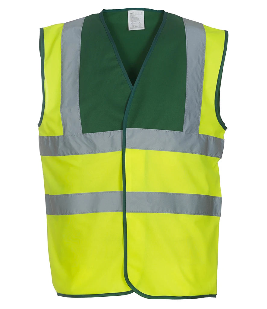 Yoko Hi-Vis YK102 Two Band and Braces Waistcoat