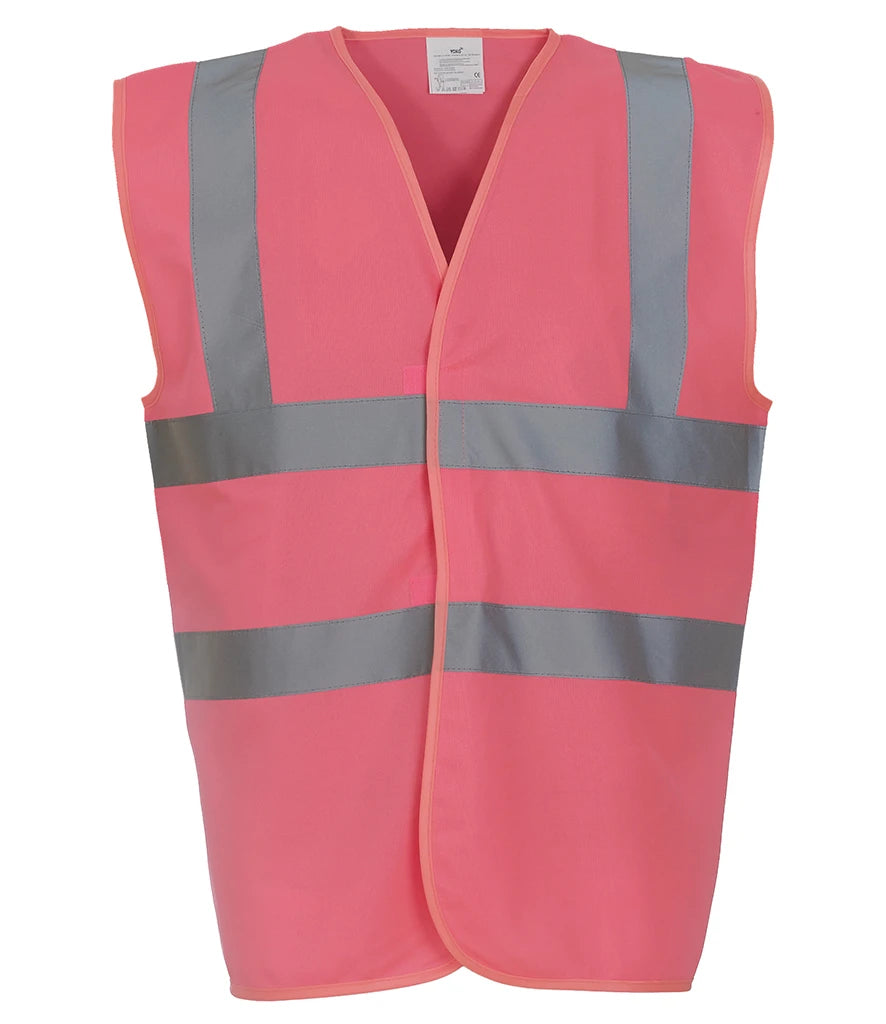 Yoko Hi-Vis YK102 Two Band and Braces Waistcoat