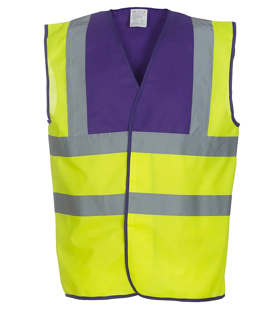 Yoko Hi-Vis YK102 Two Band and Braces Waistcoat