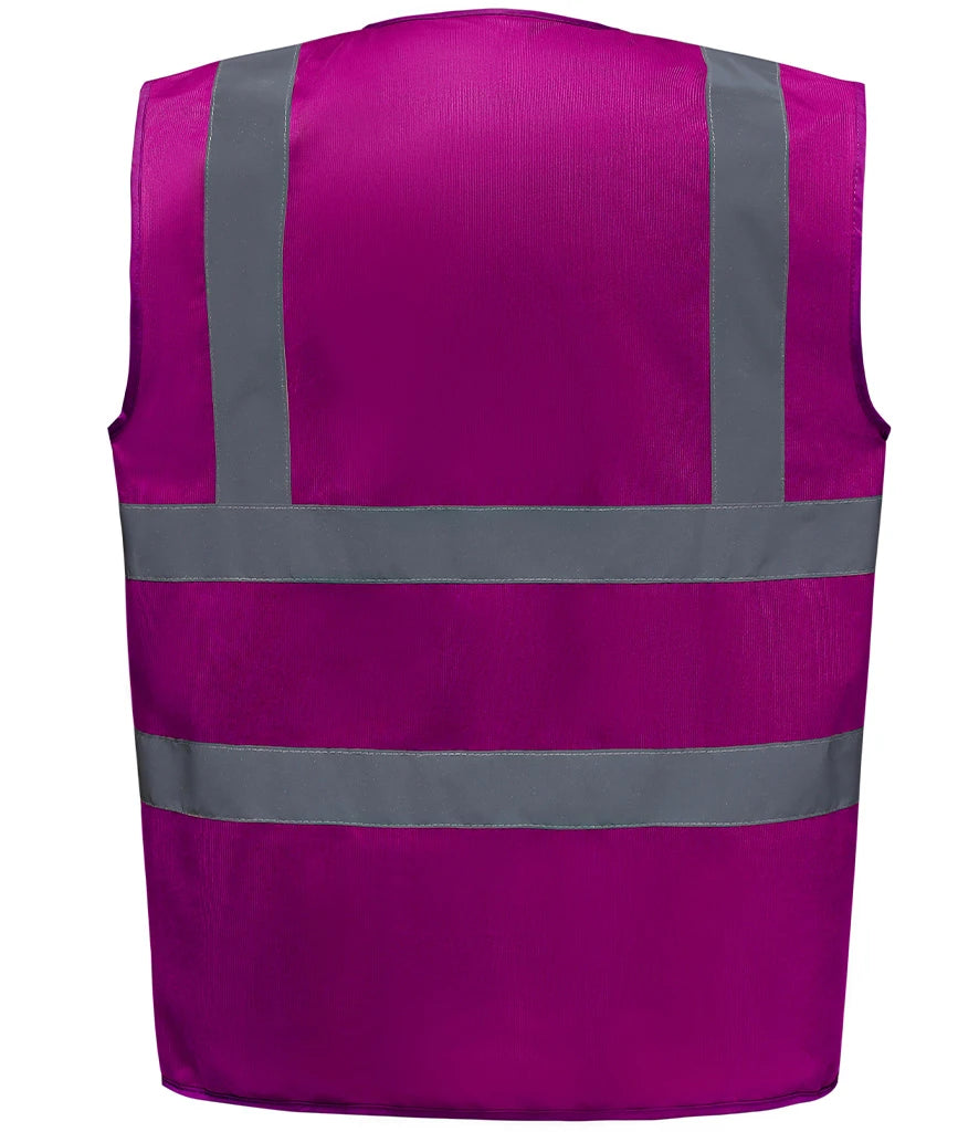 Yoko Hi-Vis YK102 Two Band and Braces Waistcoat