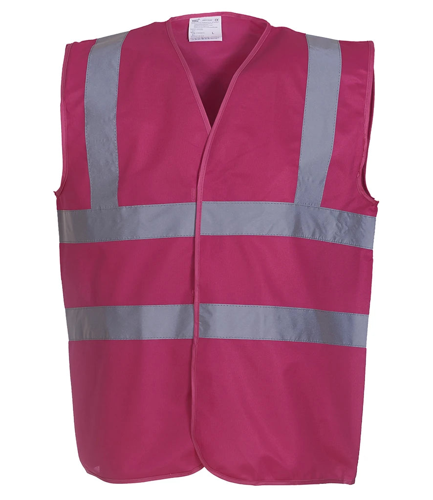 Yoko Hi-Vis YK102 Two Band and Braces Waistcoat