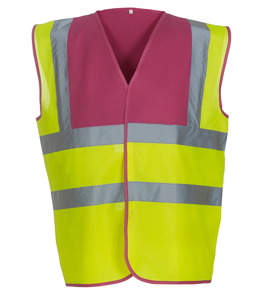 Yoko Hi-Vis YK102 Two Band and Braces Waistcoat