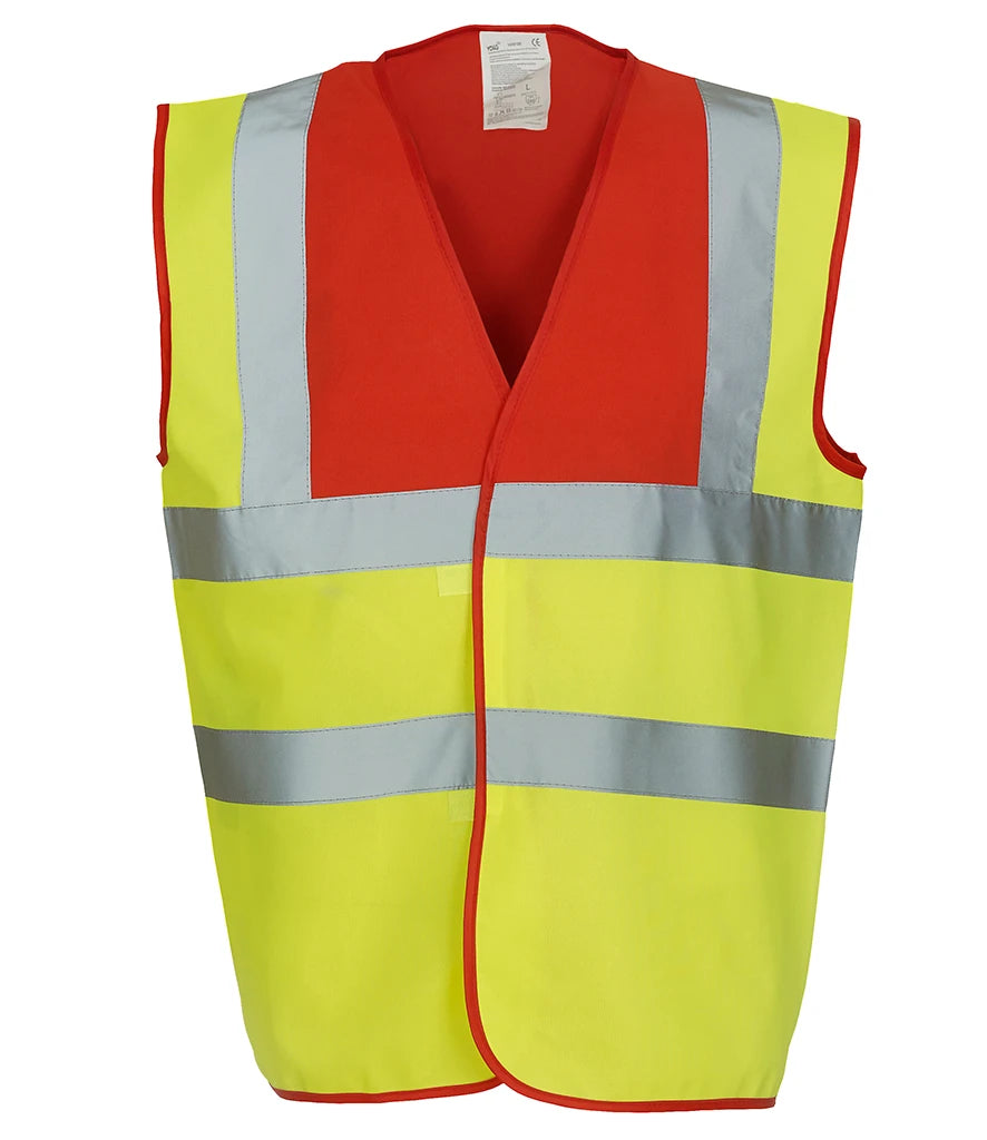 Yoko Hi-Vis YK102 Two Band and Braces Waistcoat