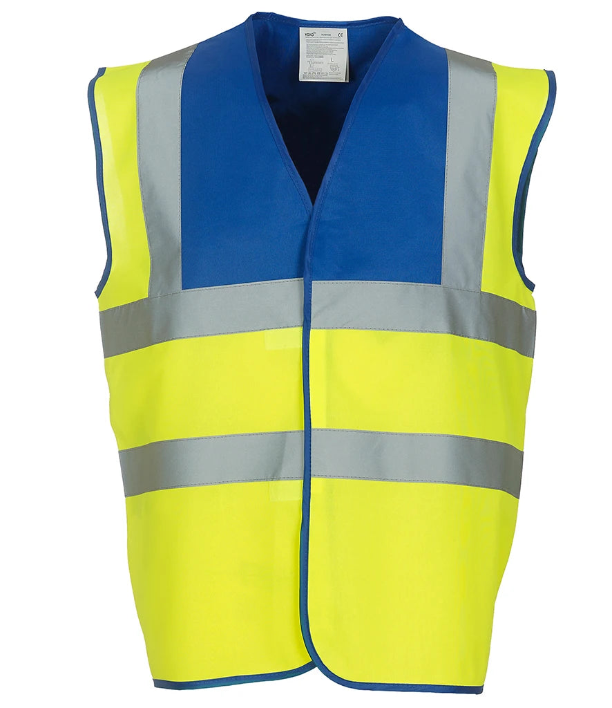 Yoko Hi-Vis YK102 Two Band and Braces Waistcoat