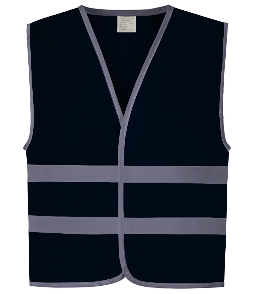 Yoko Hi-Vis YK106B Kids Two Band Waistcoat