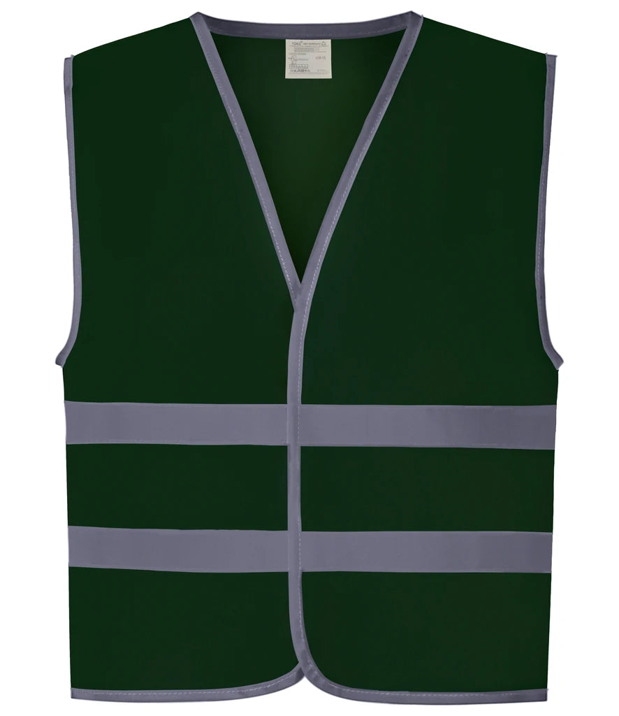 Yoko Hi-Vis YK106B Kids Two Band Waistcoat