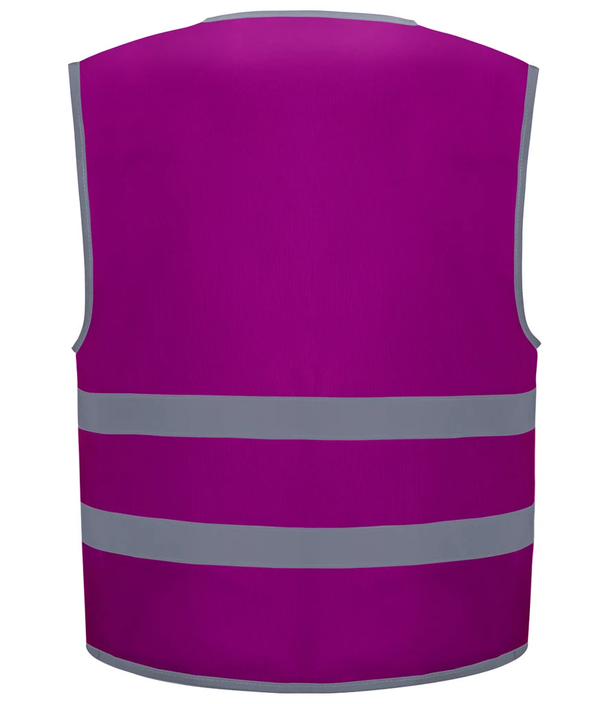 Yoko Hi-Vis YK106B Kids Two Band Waistcoat
