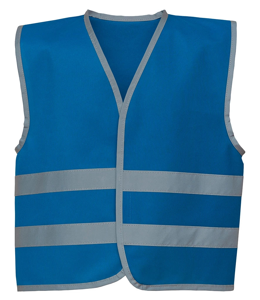 Yoko Hi-Vis YK106B Kids Two Band Waistcoat
