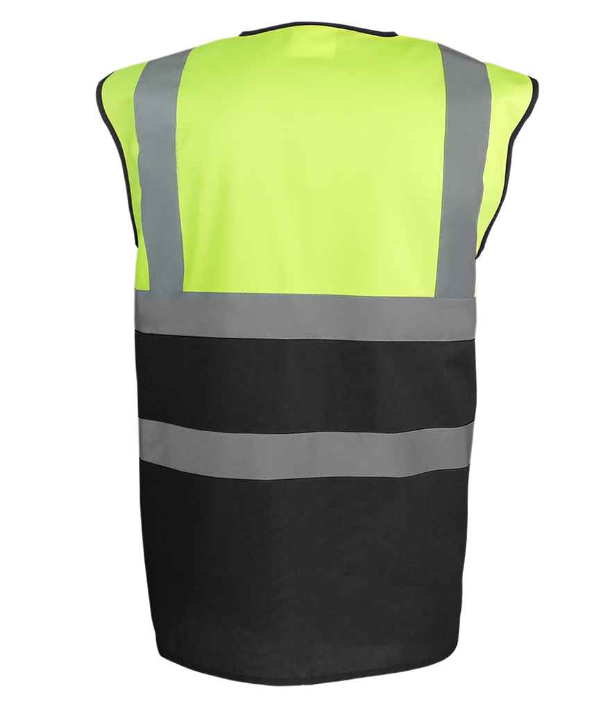 Yoko Hi-Vis YK111 Two Tone Waistcoat