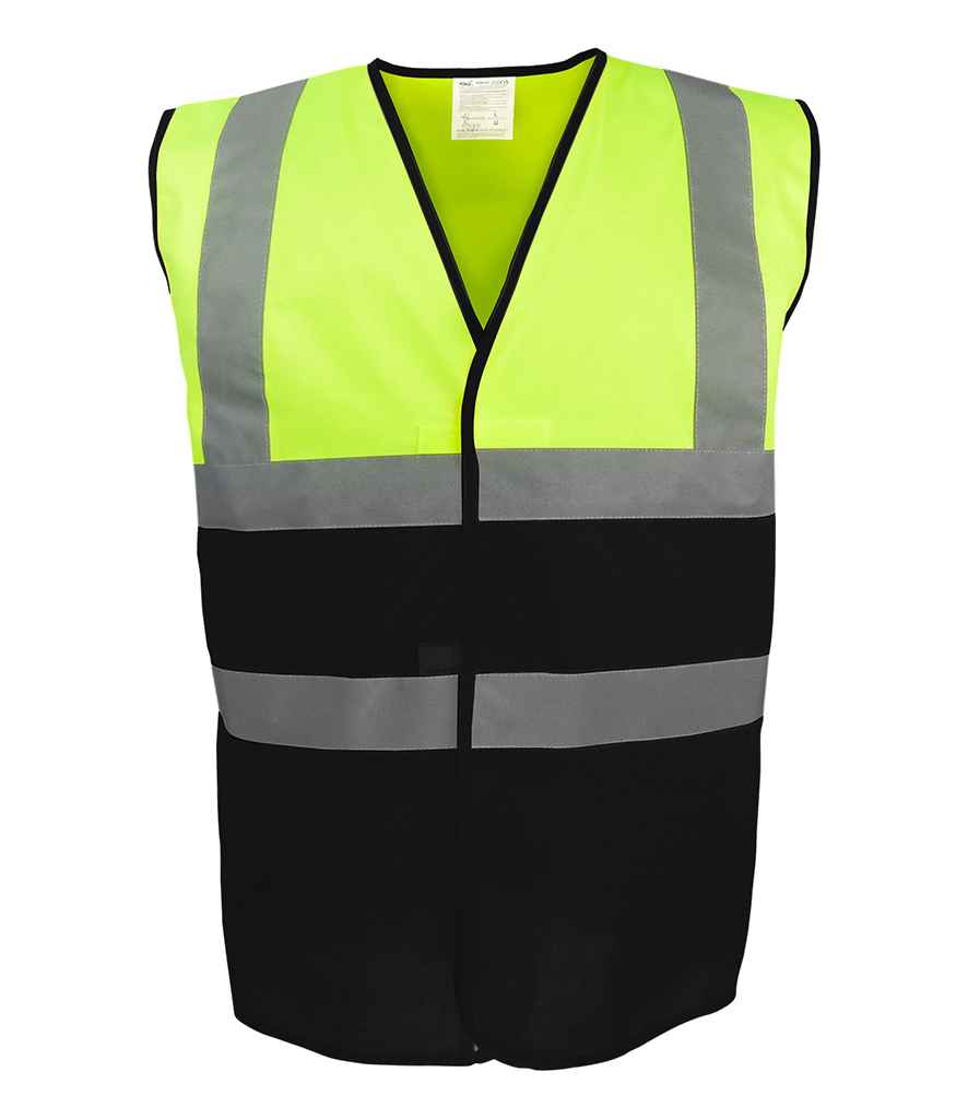 Yoko Hi-Vis YK111 Two Tone Waistcoat
