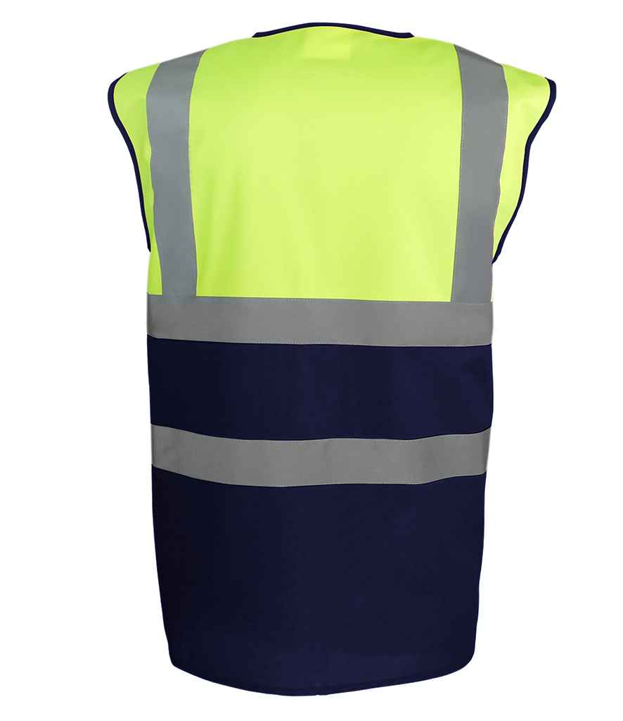 Yoko Hi-Vis YK111 Two Tone Waistcoat