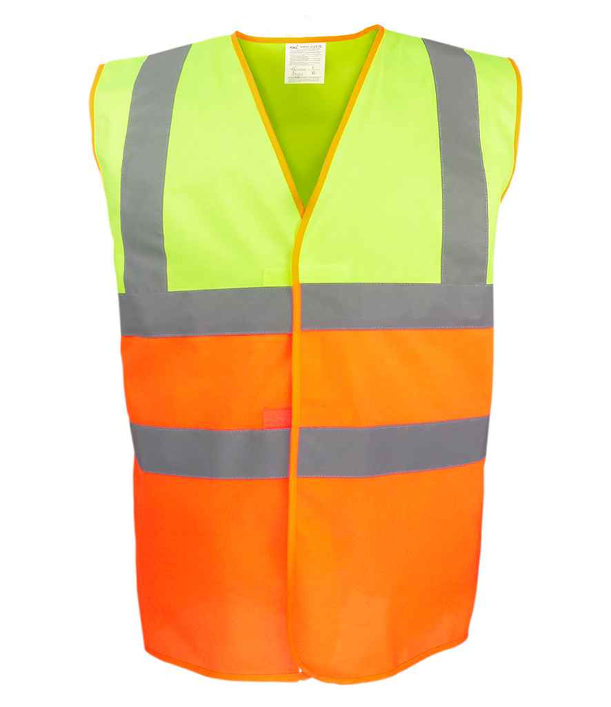 Yoko Hi-Vis YK111 Two Tone Waistcoat