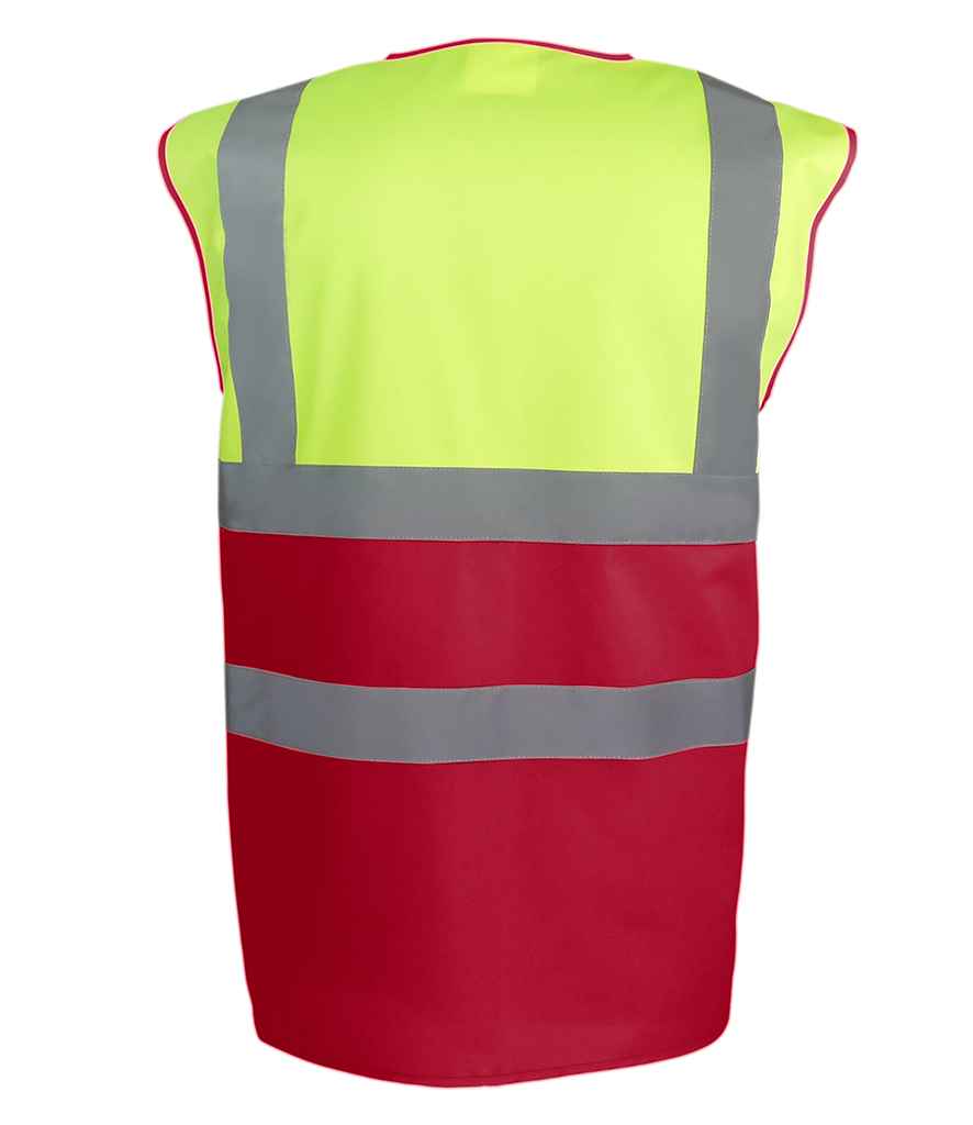 Yoko Hi-Vis YK111 Two Tone Waistcoat