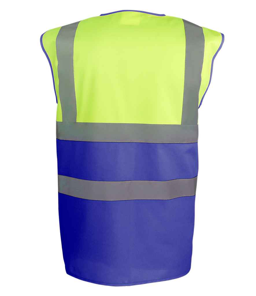 Yoko Hi-Vis YK111 Two Tone Waistcoat