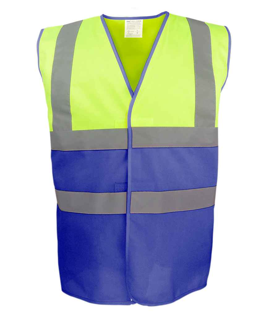 Yoko Hi-Vis YK111 Two Tone Waistcoat