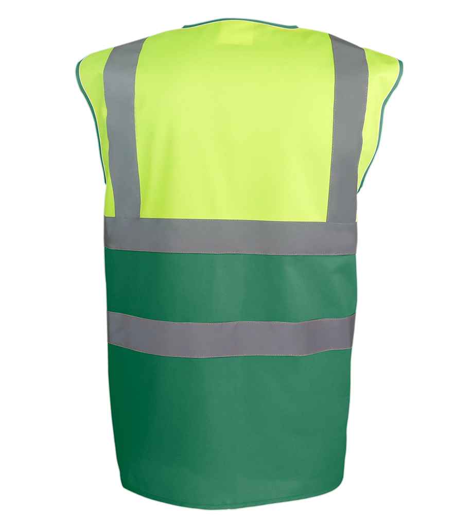 Yoko Hi-Vis YK111 Two Tone Waistcoat