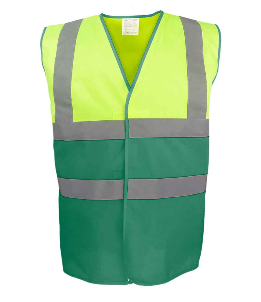 Yoko Hi-Vis YK111 Two Tone Waistcoat