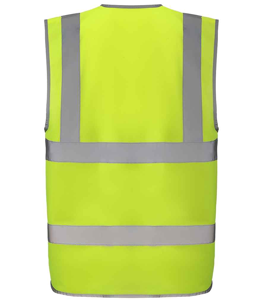 Yoko Hi-Vis YK113 Zip ID Two Band & Braces Waistcoat