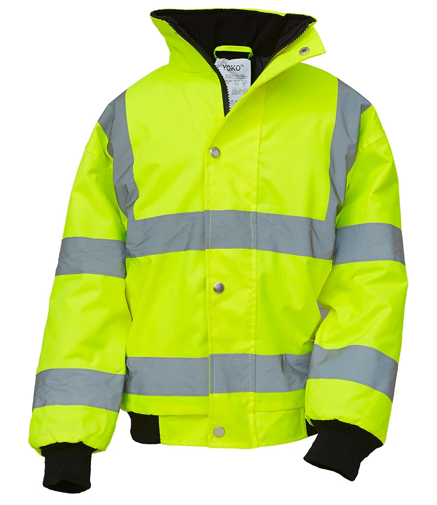 Yoko Kids Hi-Vis YK200B Bomber Jacket