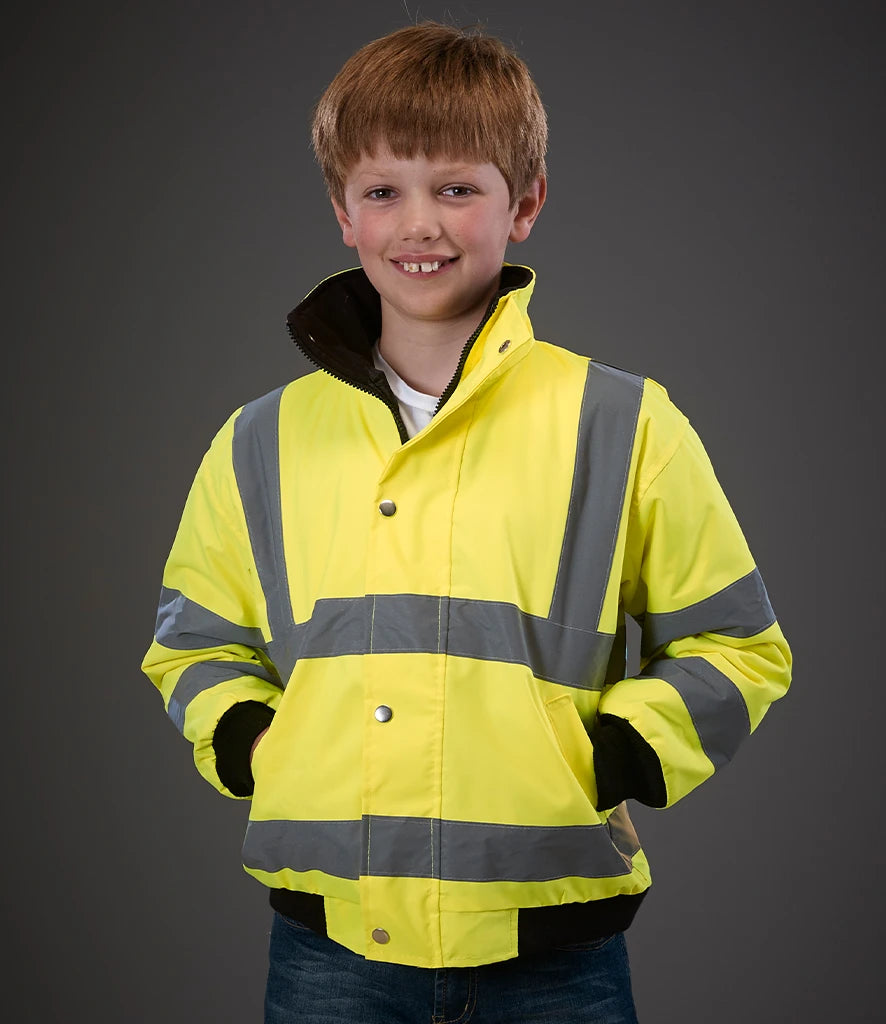 Yoko Kids Hi-Vis YK200B Bomber Jacket