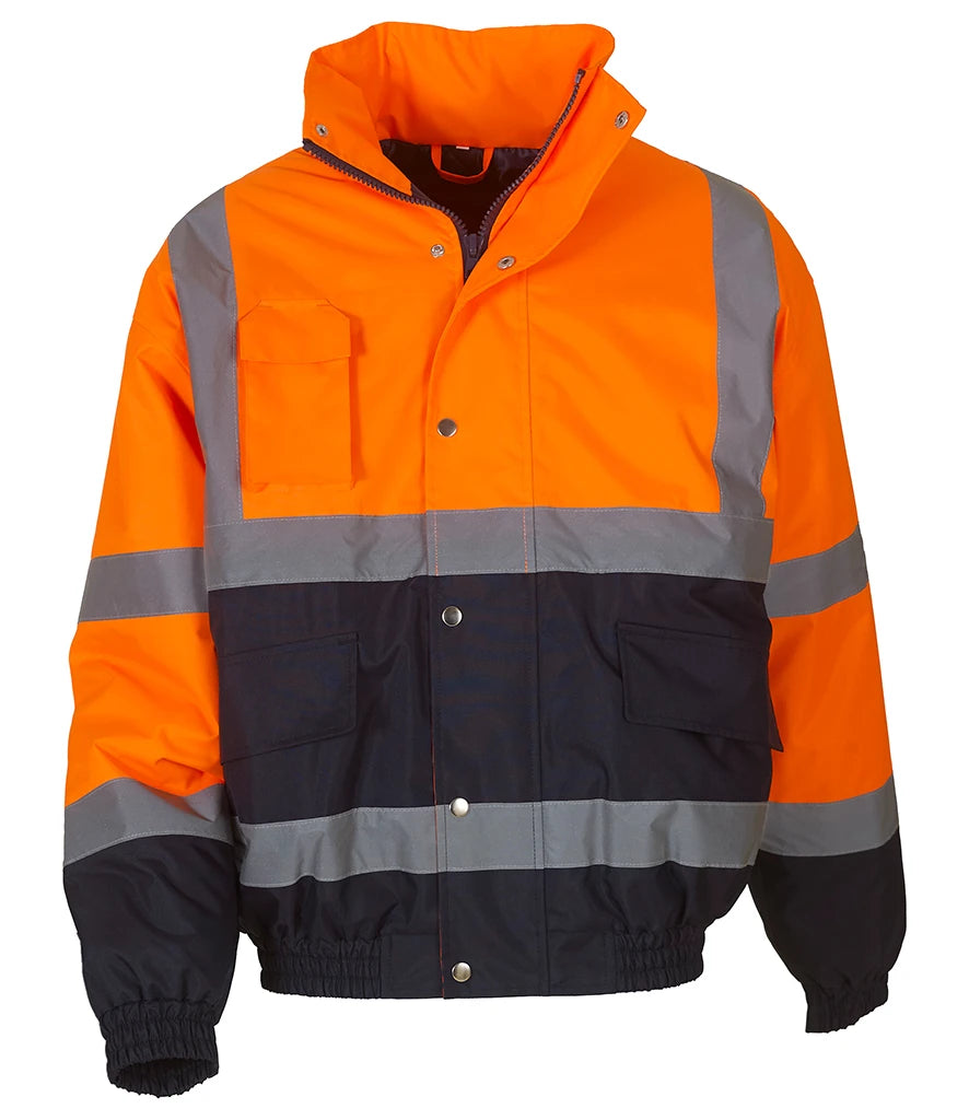 Yoko Hi-Vis Two Tone YK201 Bomber Jacket