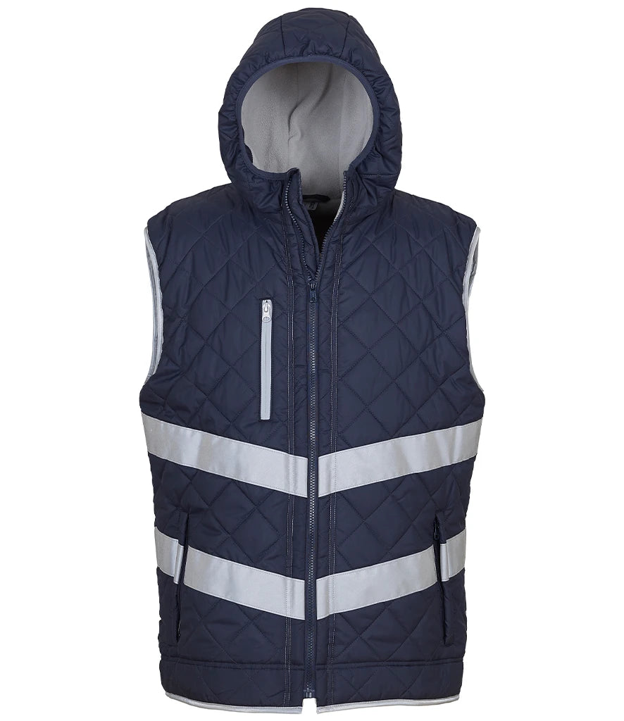Yoko Hi-Vis YK216 Kensington Hooded Gilet