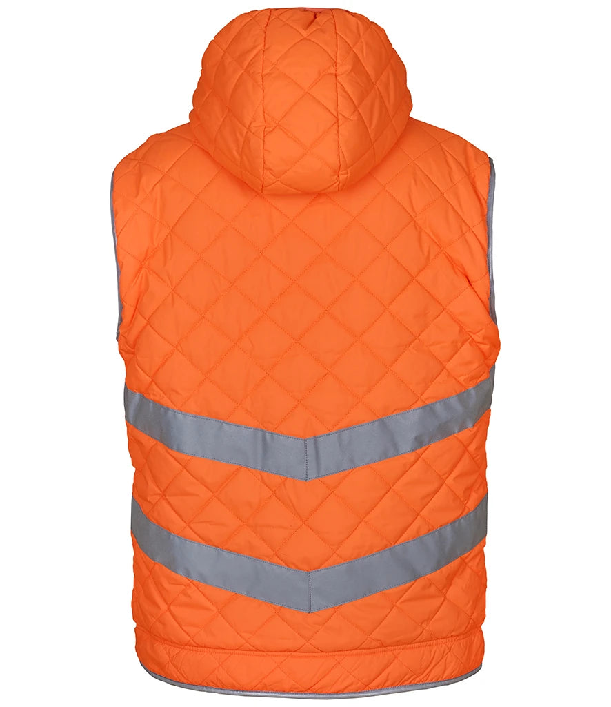Yoko Hi-Vis YK216 Kensington Hooded Gilet