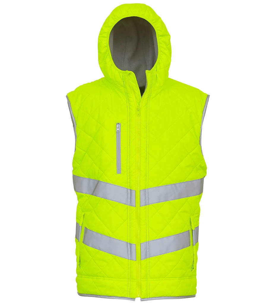 Yoko Hi-Vis YK216 Kensington Hooded Gilet