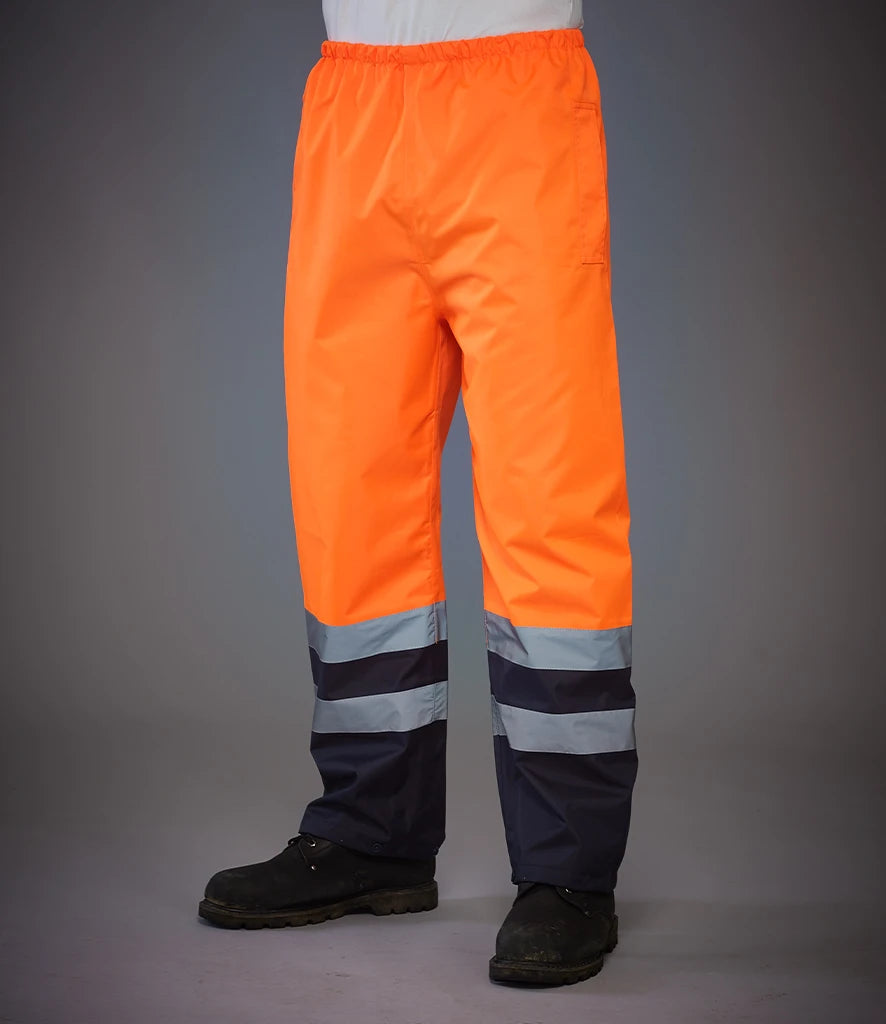 Yoko Hi-Vis Waterproof YK217 Two Tone Overtrousers