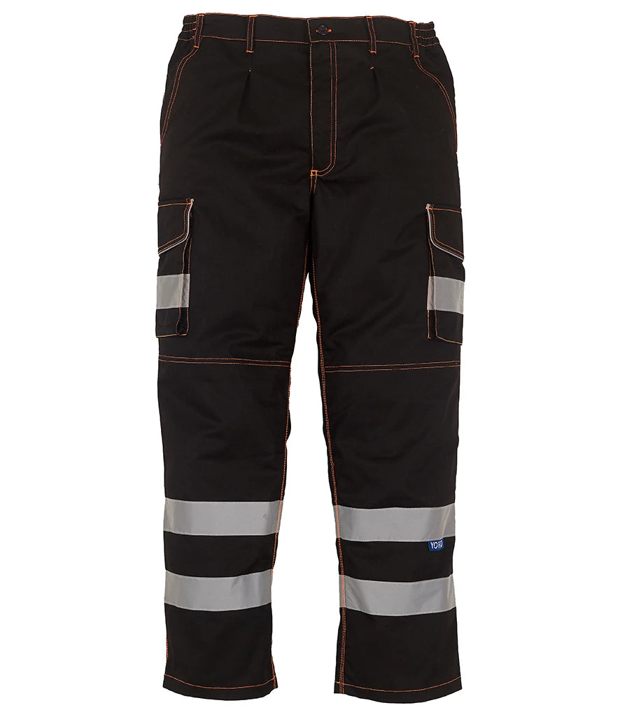 Yoko Hi-Vis YK301 Cargo Trousers