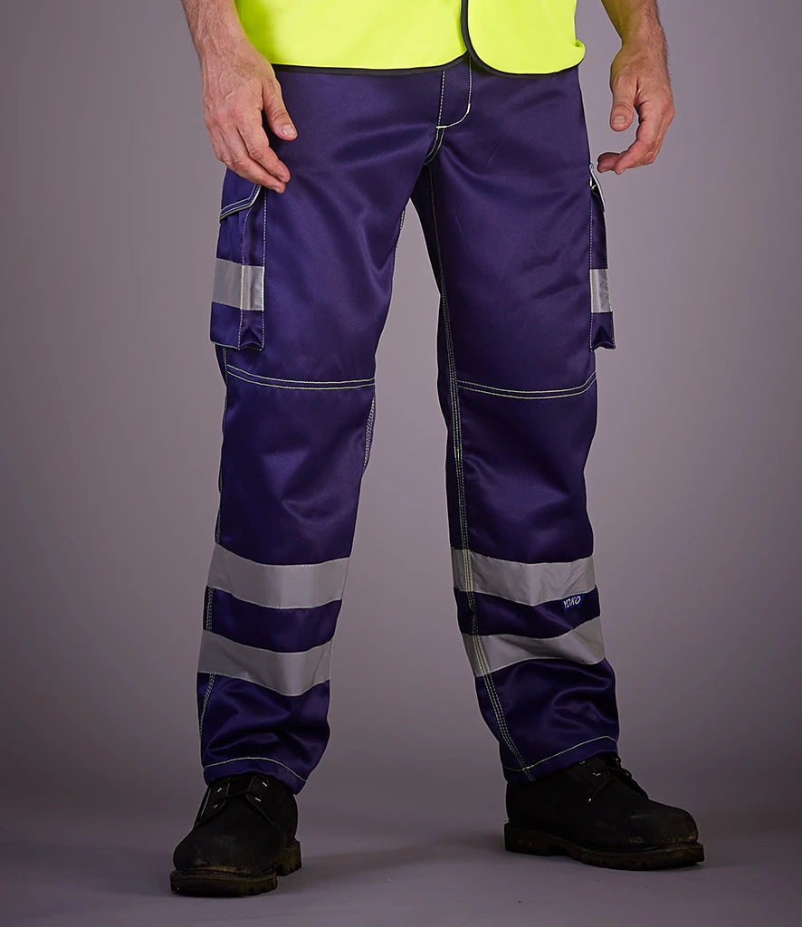 Yoko Hi-Vis YK301 Cargo Trousers