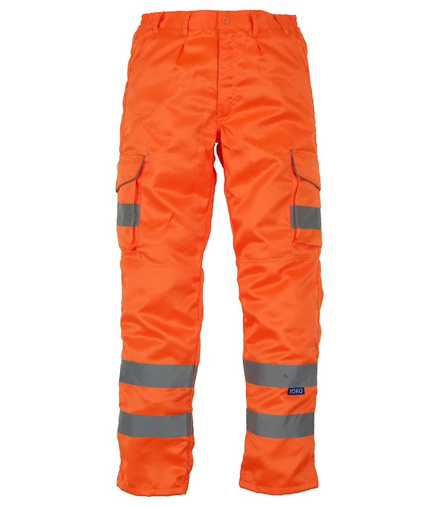 Yoko Hi-Vis YK301 Cargo Trousers