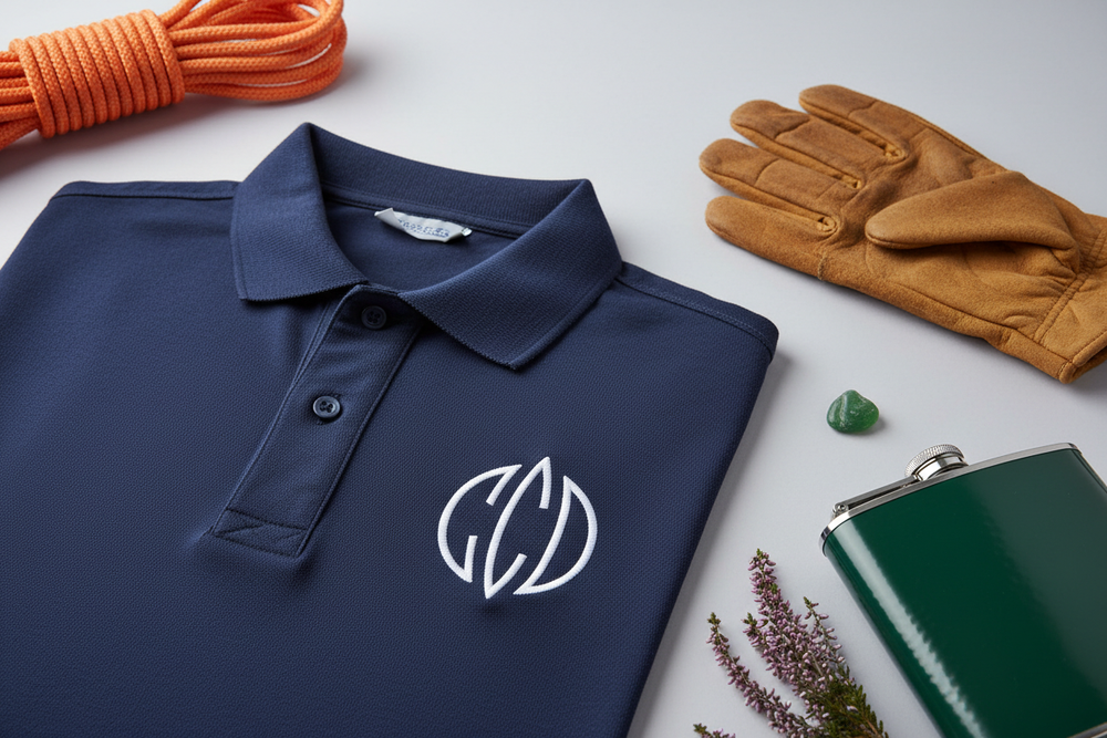 Embroidered polo visual